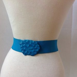 Vintage Blue Cinch Belt Rocky Acrylic Buckle Belt